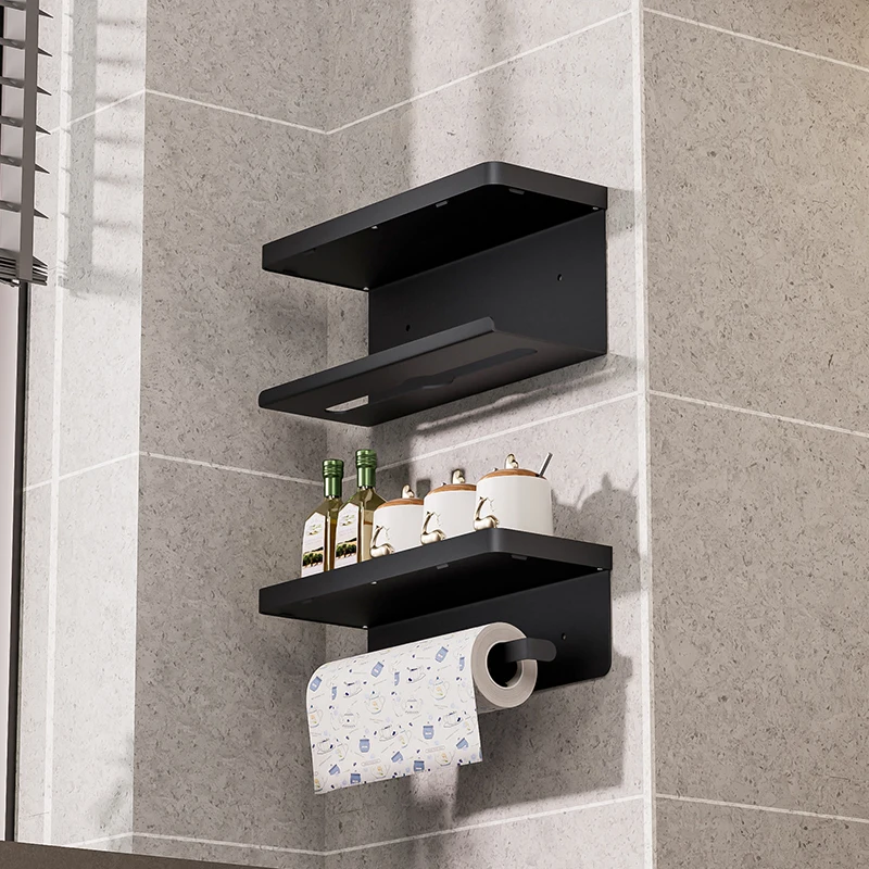Kitchen Tissue Holder, Non Porous Cabinet Paper, Cling Film Storage Rack, Hanging Cloth Rack, Tissue Holder Roll Paper Rack
