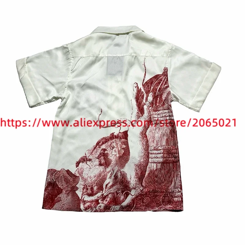 Silk ERD Enfants Riches Deprimes Cat and Mouse Battle Shirts Men Women Best Quality Oversized Shirts