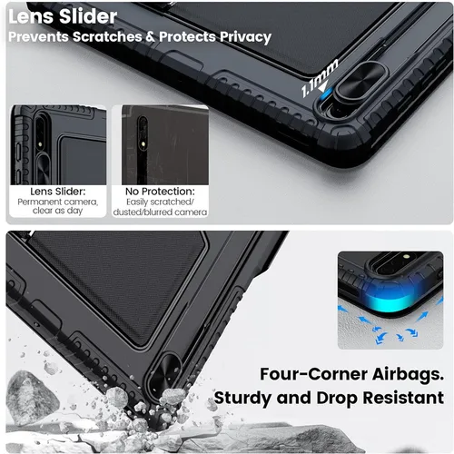 Imagen 2 del producto Teclado mágico NILLKIN para Samsung Galaxy Tab S10 FE + funda teclado retroiluminado para Samsung S10/S9 Plus funda con protección de lente