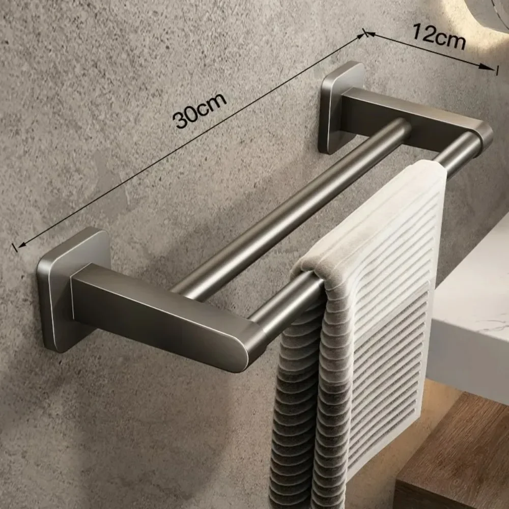 

Качественная полка для хранения в ванной комнате, горизонтальная вешалка для полотенец для ванной комнаты, неперфорированная присоска, настенная вешалка для полотенец, высокая новинка