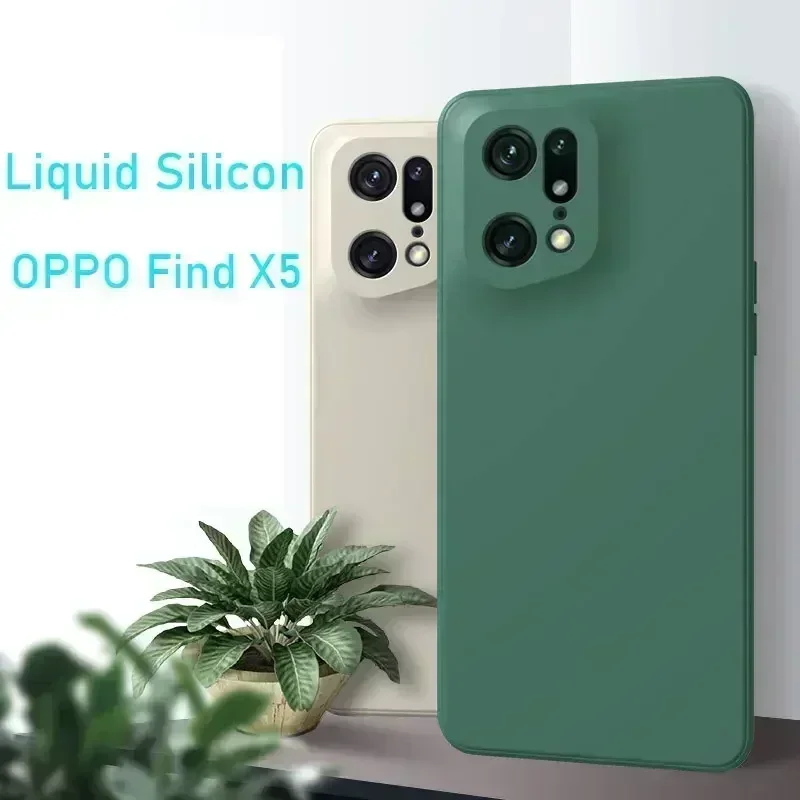 Liquid Silicon Case For OPPO Find X5 X3 Pro Lite NFC A52 A53 A55 A56 A57 A72 A74 A92 A93 A94 5G A16 Shockproof Back Cover Funda