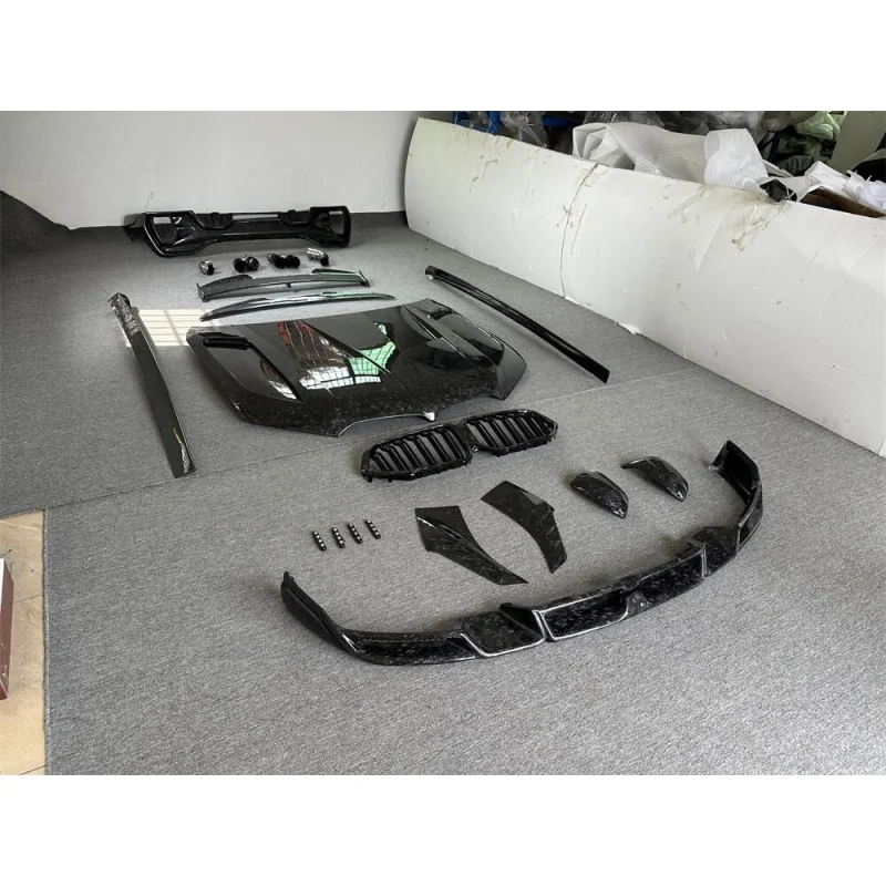 

High Quality Forged Carbon Fiber LD Style Body Kit Front Lip Rear Spoiler Side Skirt Grille for X6 G06