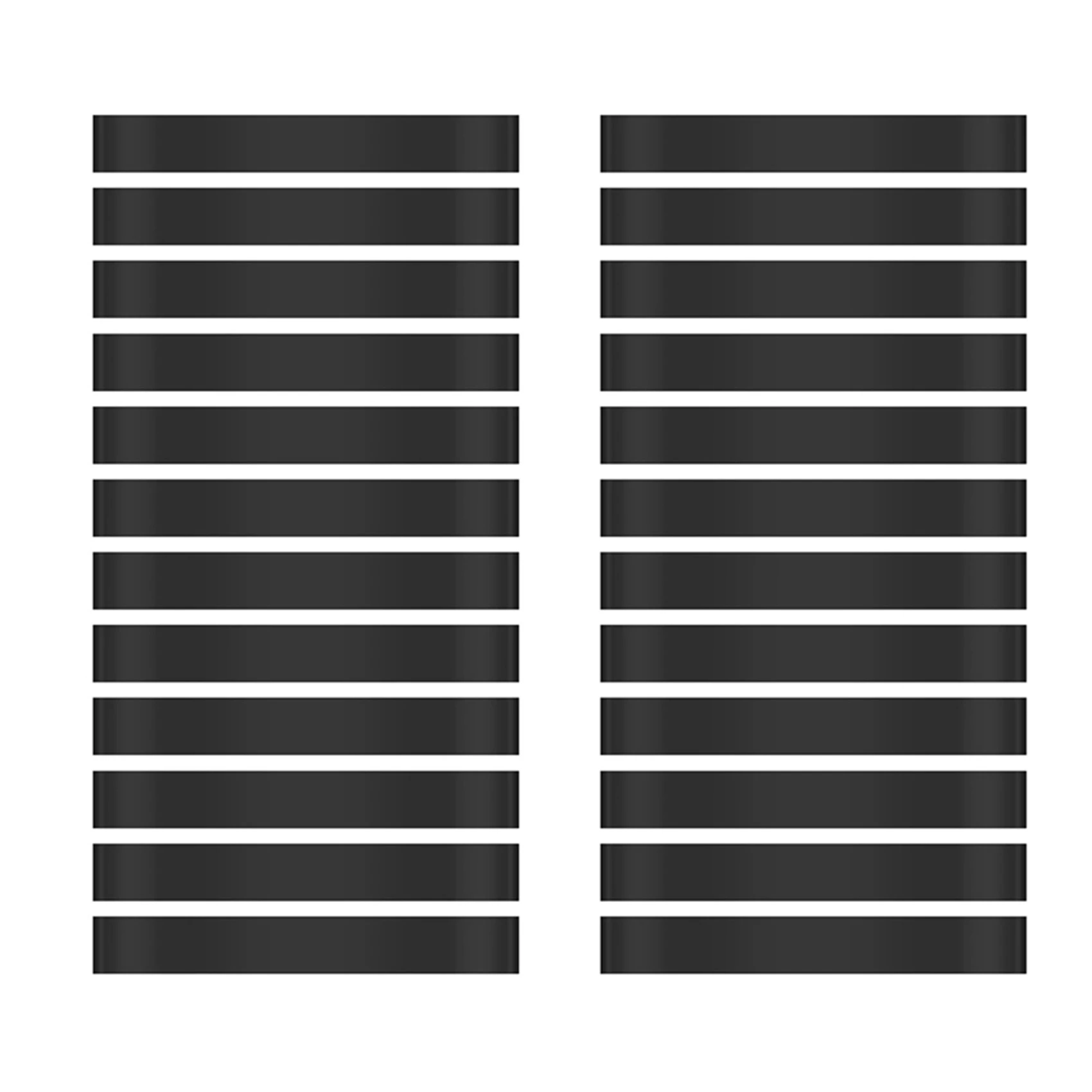 24 Buah Pita Kursi Untuk Anak-Anak Dengan Kaki Yang Menggelisah Untuk Kursi Alat ADHD Tempat Duduk Fleksibel Untuk Ruang Kelas Sekolah Dasar (Hitam)