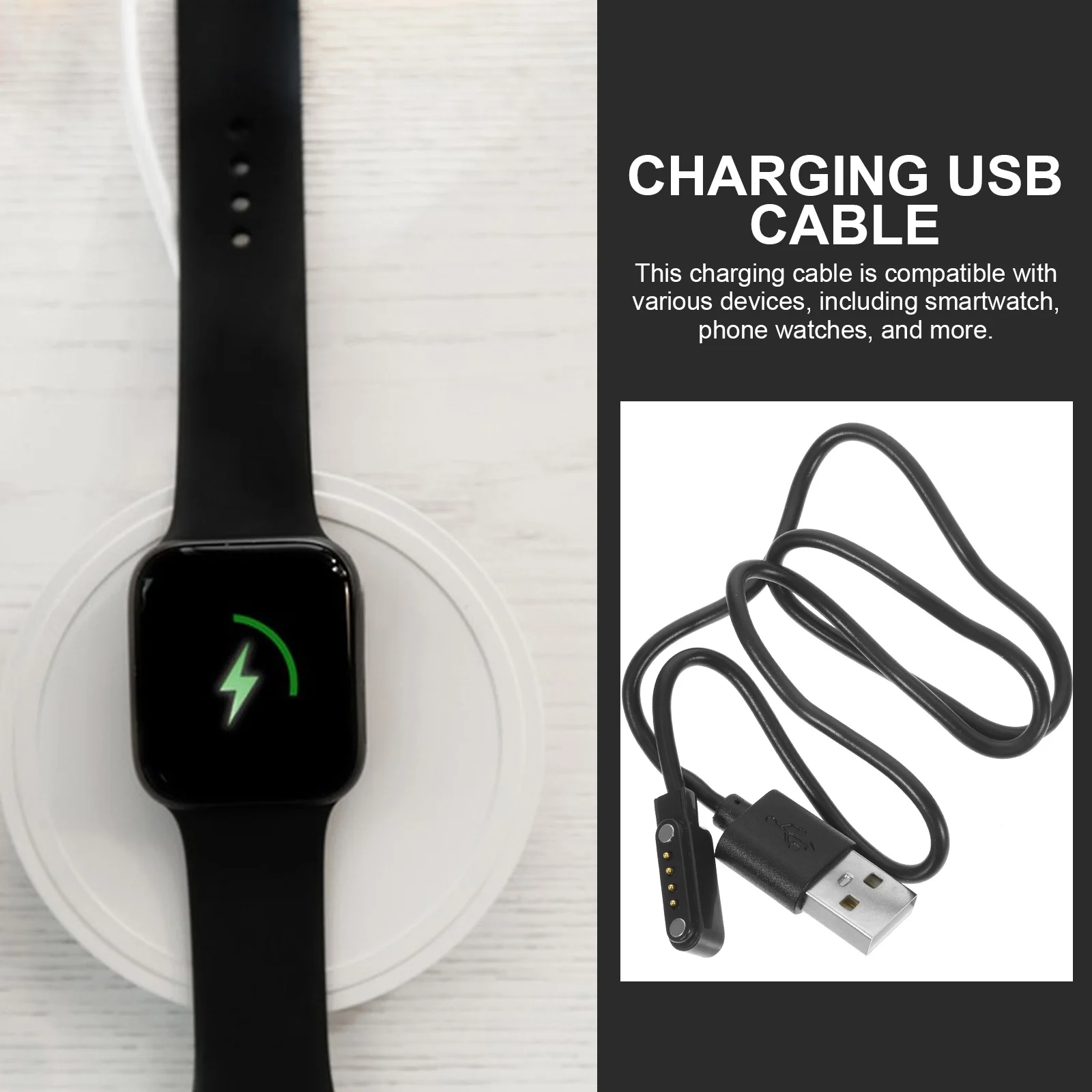 Adaptor Charging Cords Cable for Smartwatch Intelligent Magnetic 4 Pin Child