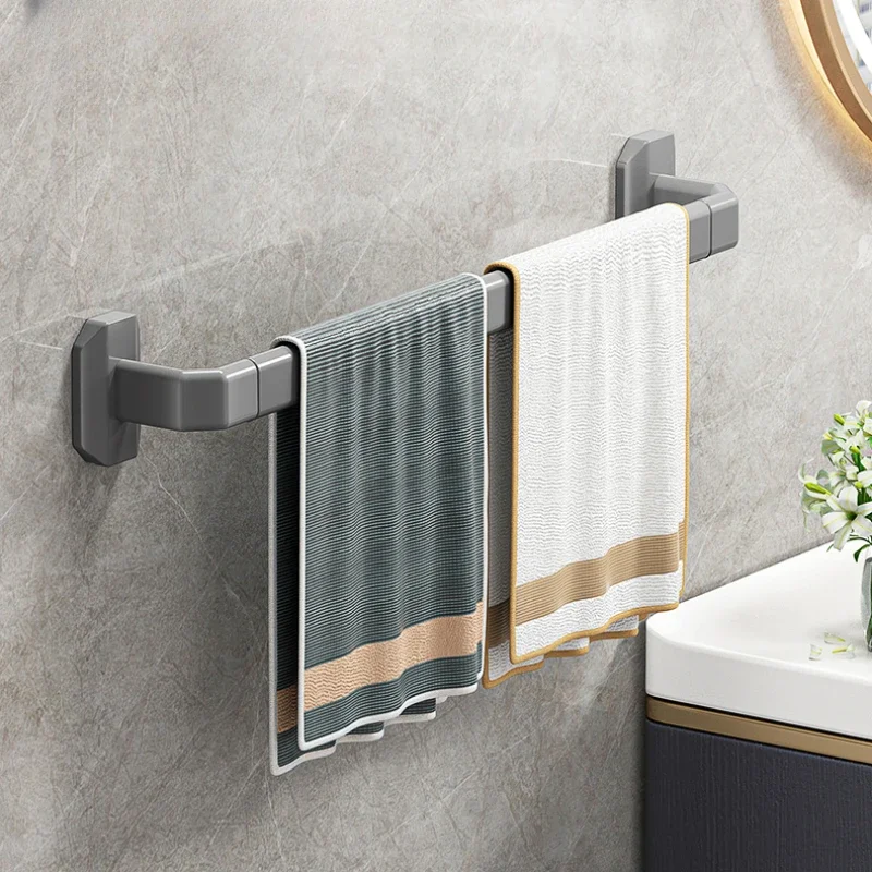 Hot Sale Towel Rack, Carbon Steel Bathroom Organizer, No Punching Bath Holder, Nordic Simple Wall Hanging Slipper Storage 123