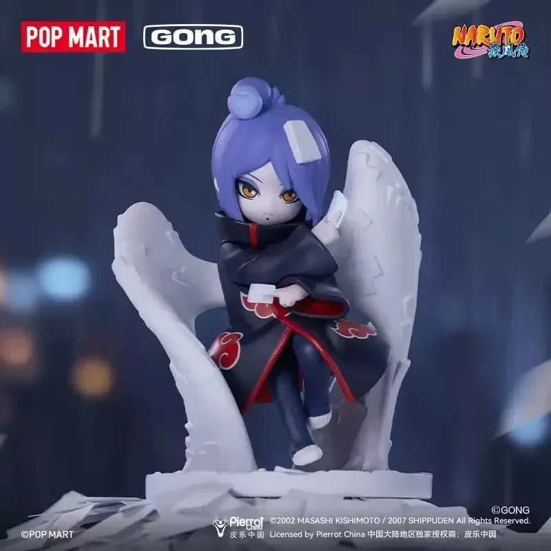 POPMART GONG Naruto Shippuden Akatsuki Arc Series Blind Box Mystery Box Guess Bag Toys Doll Anime Figure Ornaments Collection