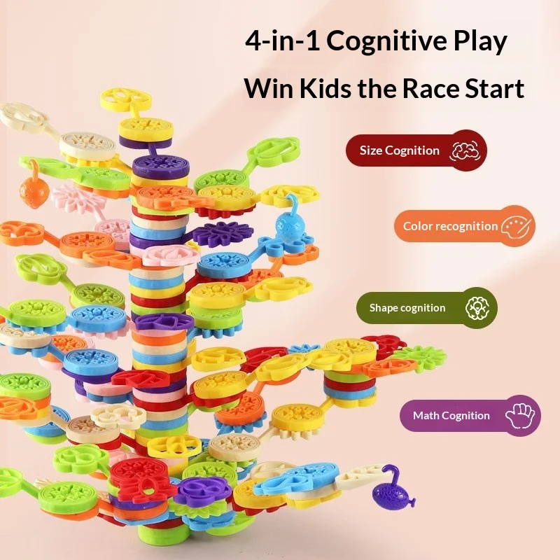 ألعاب كومة كومة اللبنات منضدية التوازن التعليمي لعبة التراص الممتعة #2