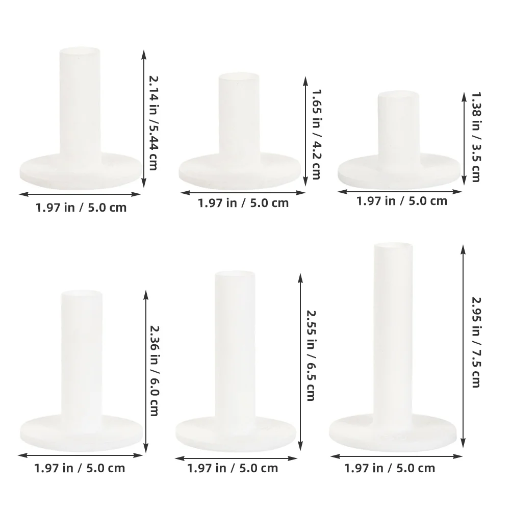 6 قطعة حامل تي شيرت جولف سيليكون مسطح دعم مستقر مدمج محمول لممارسة التدريب ملحقات الجولف حامل كرات الجولف #5