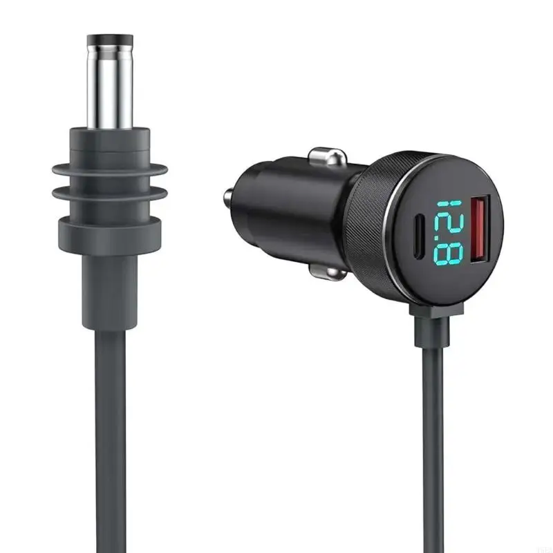 T5EA自動充電アダプターカー充電ケーブルデジタルディスプレイ充電付き