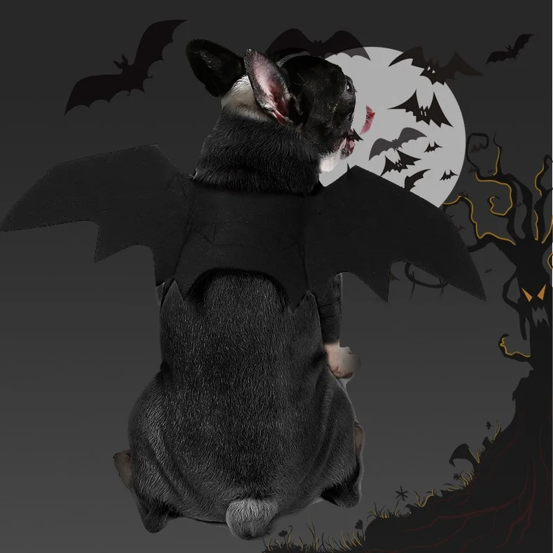 Funny Halloween Dog Clothes Bat Wings Cosplay Costumes Dog Costumes for Small Dogs Cat Costumes Dog Halloween Costume