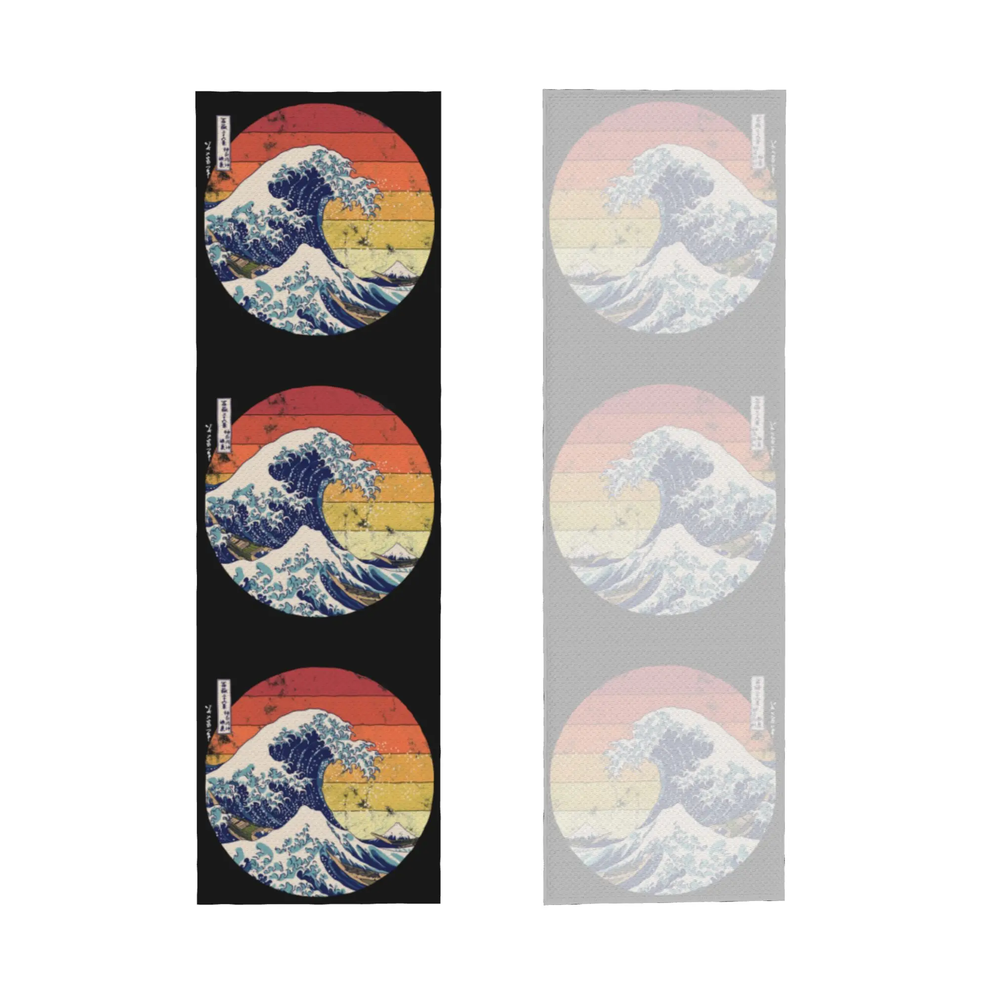 The Great Wave off Kanagawa Cold Exercise Towel   Super Soft Breathable Instant Cooling Towel Yor Gym Towels