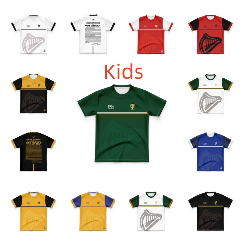 

1916 Ireland Commemoration Kids Rugby Jersey shirt (Custom name and number )