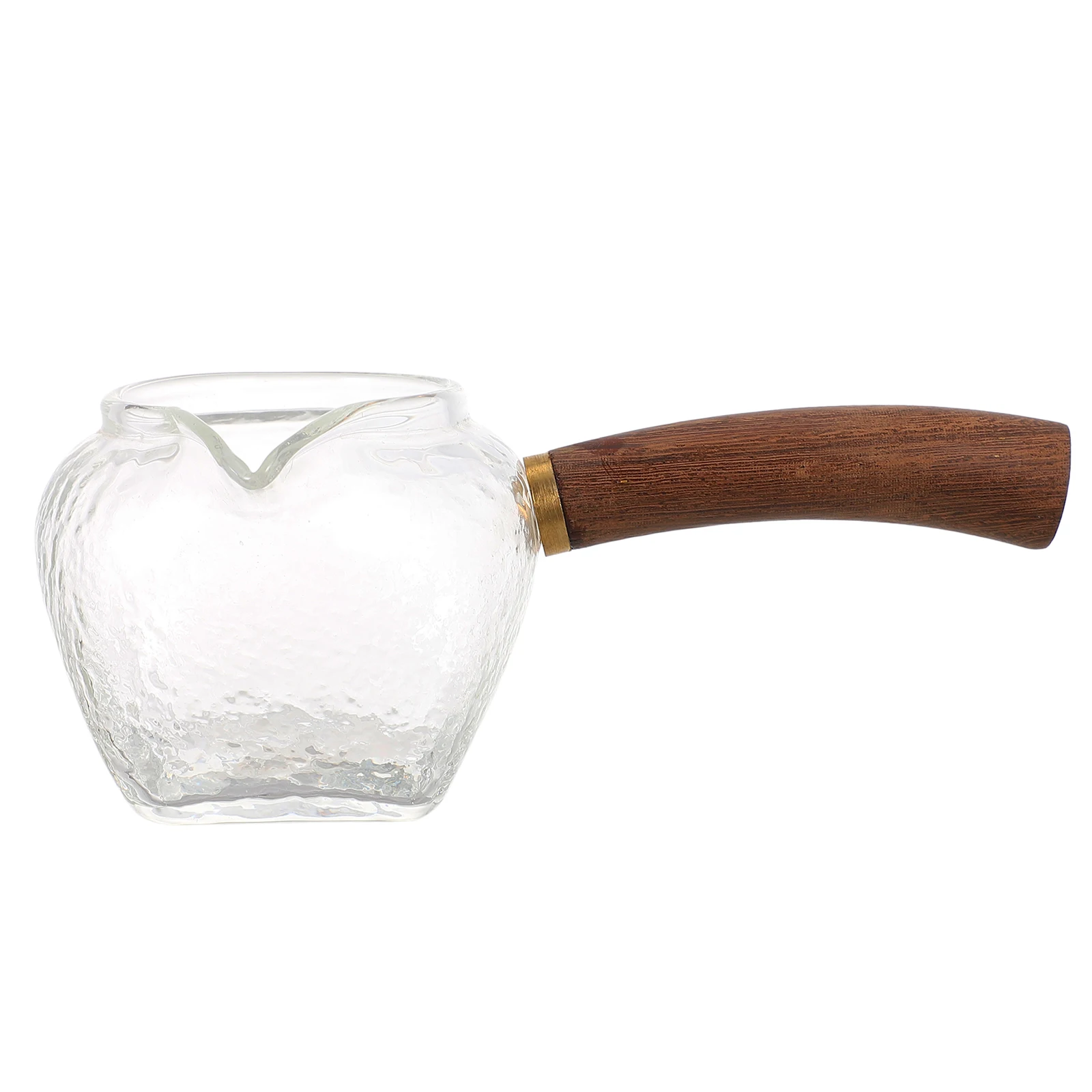 

Wooden Handle Glass Tea Cup 201-300ml Heat-resistant Fair Cup Side Grip Home Accessories Kitchen Gift Idea