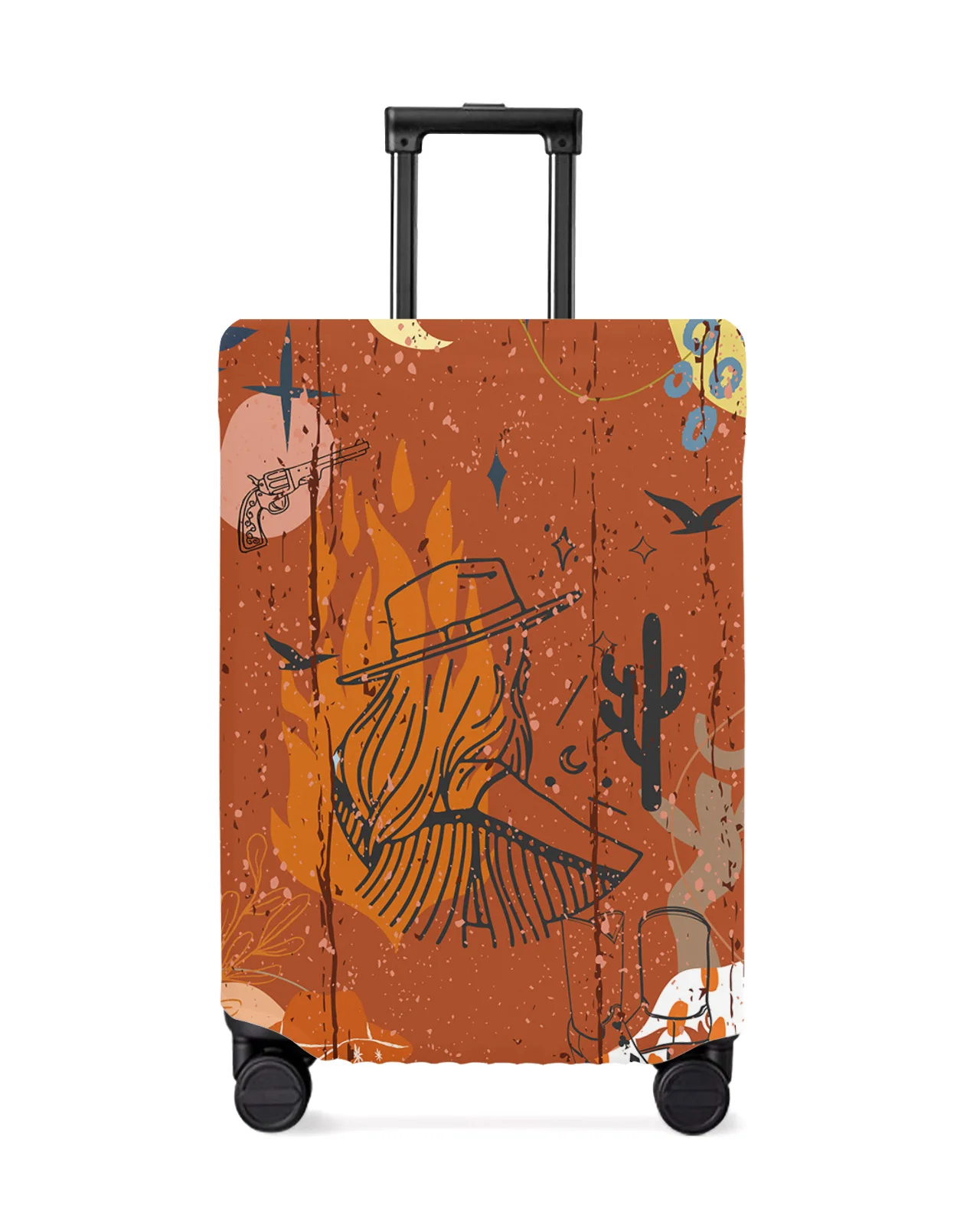 Modern Boho Geometric Abstract Travel Luggage Cover Elastic Baggage Cover Suitcase Case Dust Cover 18-32 Inch Travel Accessories