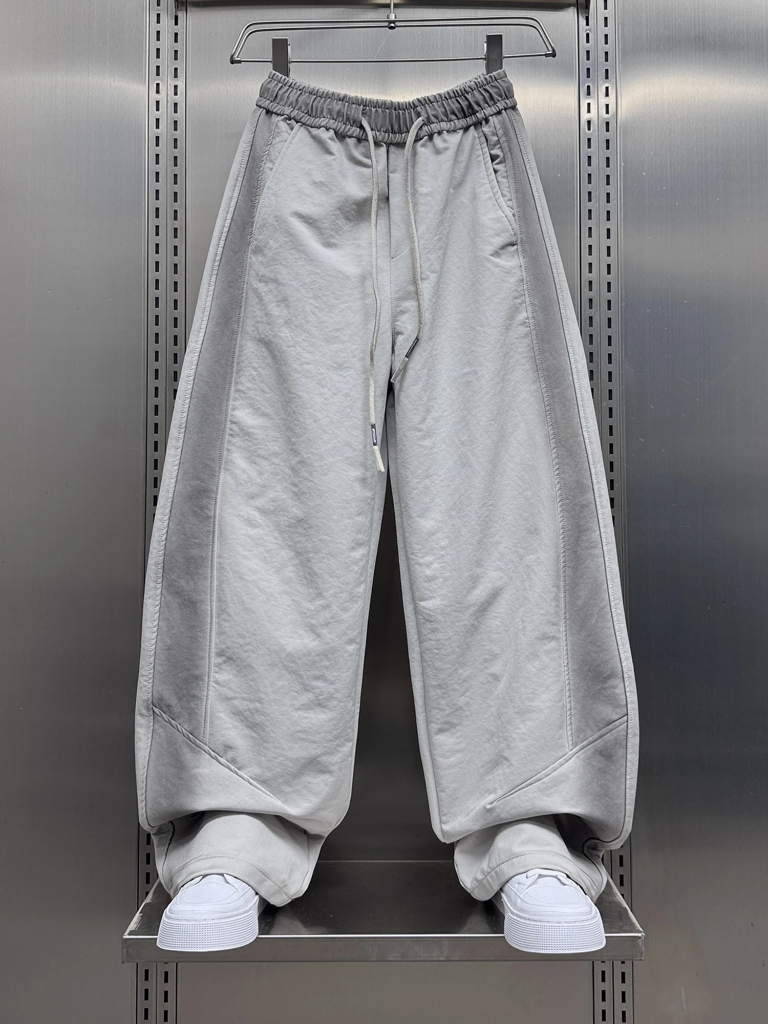 

Casual Men's Straight Leg Pants Tie Dye adient Color Knife Loose Fit Long Trousers Autumn 2025 Faion Trend