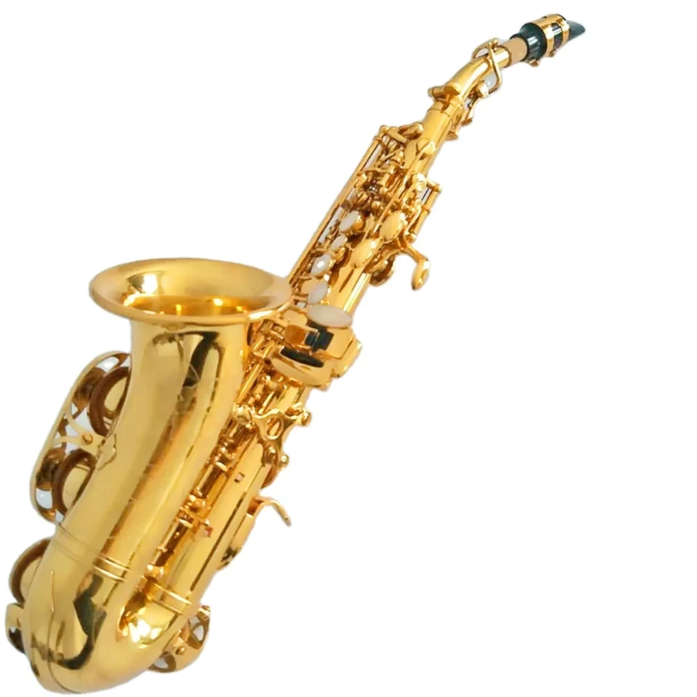 Bending BB Tone Soprano Saxophone Curved Wind Instruments