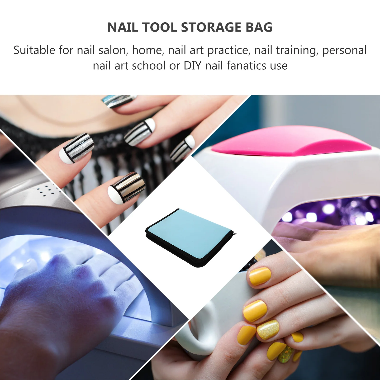 1 قطعة رأس مطحنة التشطيب حقيبة المدمجة مسمار لقمة ثقب صندوق لمنظمة العناية الشخصية بالأظافر هدية فكرة الأصدقاء الإناث