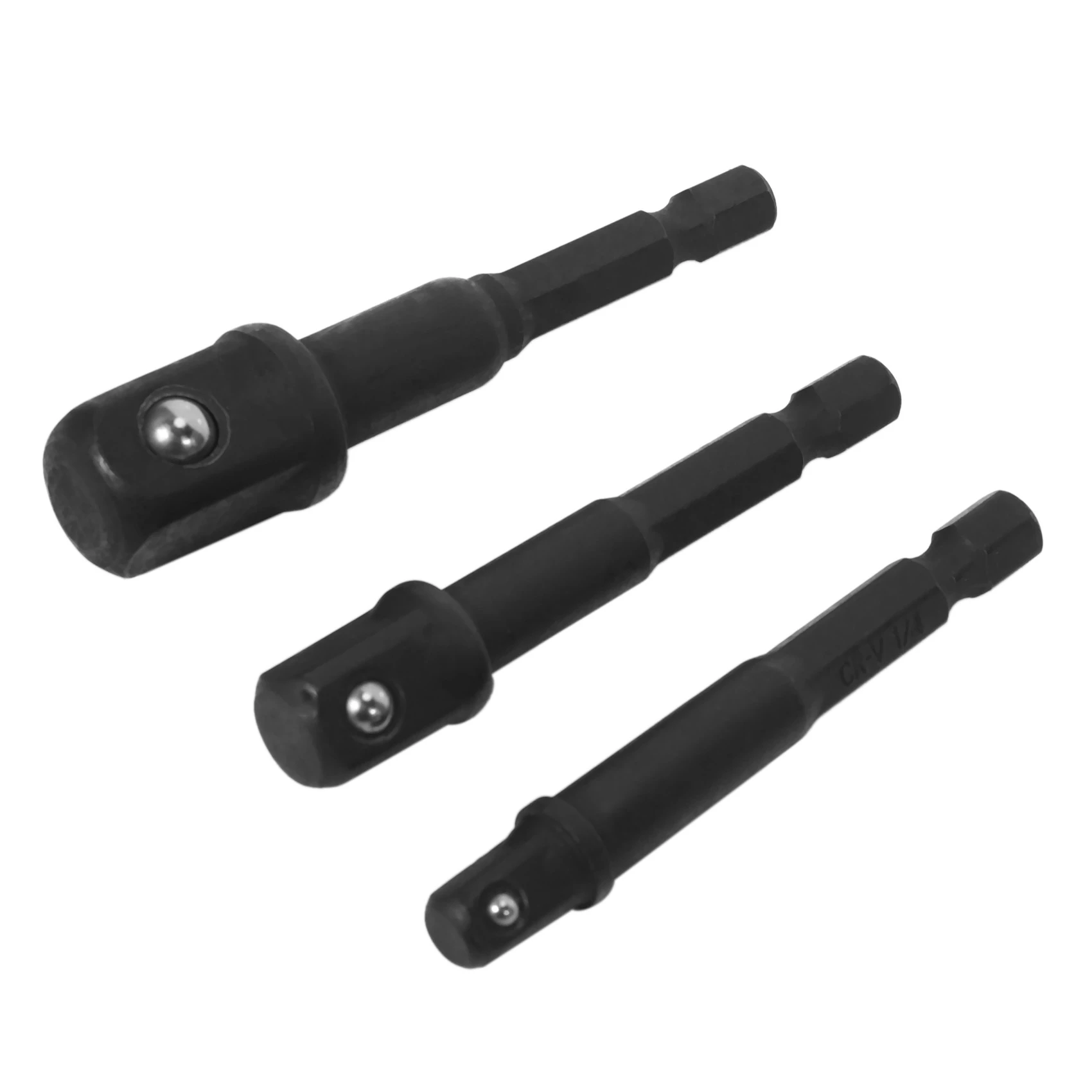 A21Q -3 Stück Sechskantraum für Adapter-Stecknuss-Adapter-Steckschlüssel 1/4 Zoll, 1/2 Zoll, 3/8-Stecknuss-Adapter und 4 Stück 1/4 bis 3/8 x 3/8 bis 1