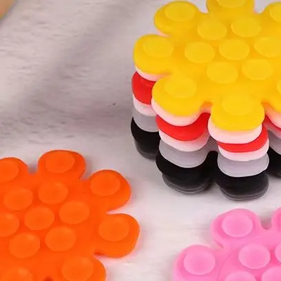 Versatile Silicone Suction Cup Phone Mount; Sunflower Shaped Anti-Slip Mobile Holder Support Pad