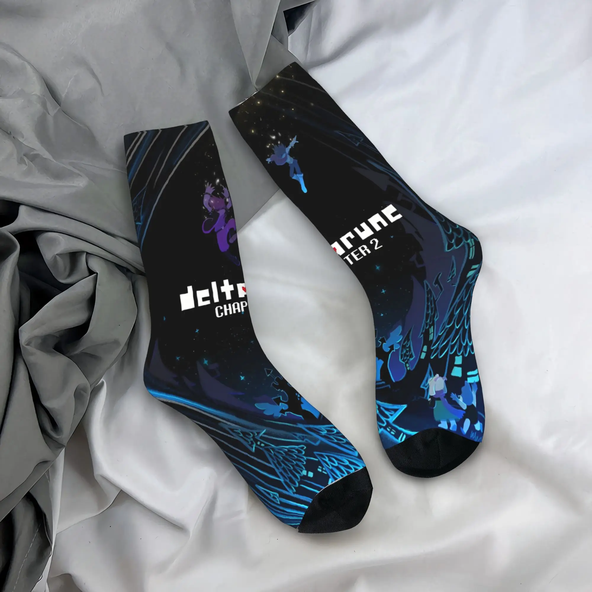 

Popular Game Deltarune Stockings Gaming Graphic Design Trendy Socks Autumn Non-Slip Socks Adults Men Climbing Warm Soft Socks