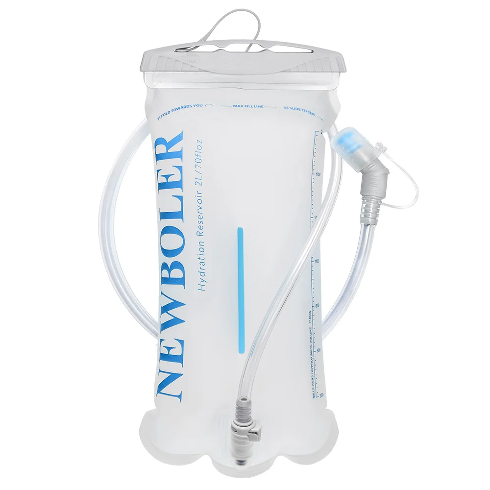 NEWBOLER Wasserbeutel, Reservoir, Wassernachfüllbeutel, Aufbewahrungsbeutel ohne Bisphenol, 1,5 l, 2 l, 3 l, Lauftank-Rucksack für den Sport – Detail 14