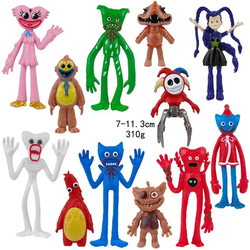 Nouveaux jeux Poppy en lots de 8 et 12 pièces ; Ensemble complet de figurines, cadeaux d'anniversaire pour enfants et adultes, Noël