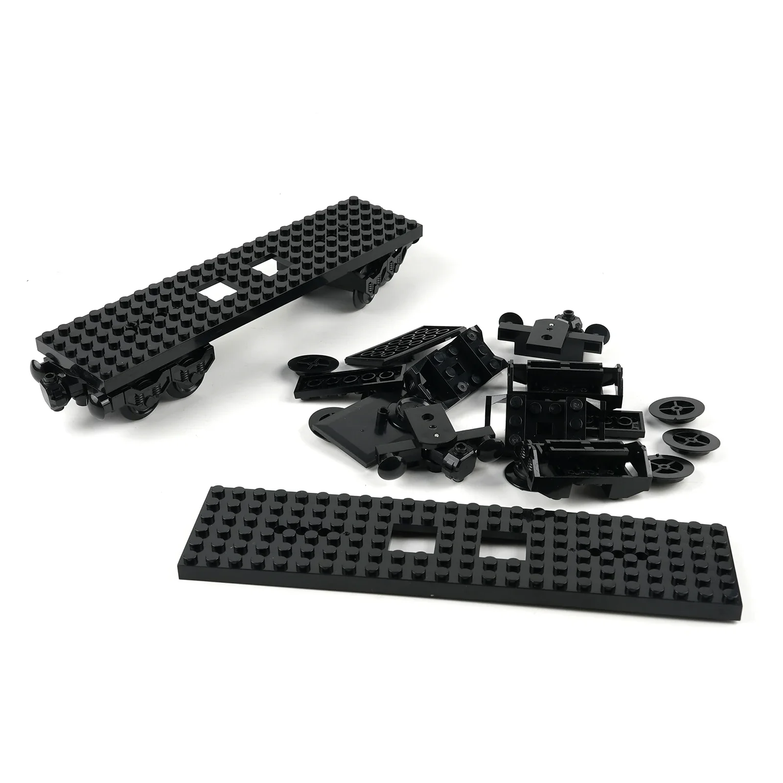 Moc cidade trem transporte blocos de construção conjunto diy brinquedo natal com base rodas haste tijolos criativos montado presente para crianças