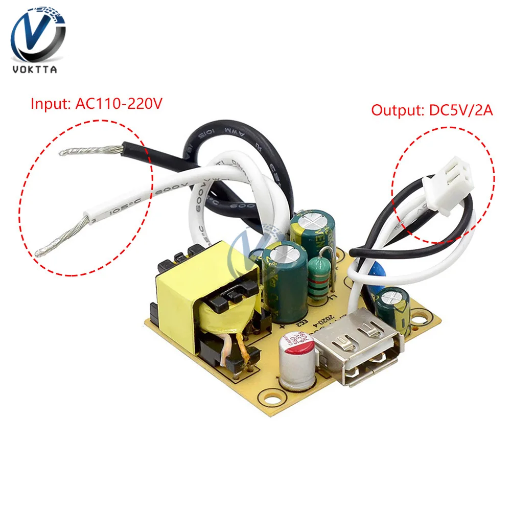 AC 110-220V Isolated Power Module Driver Board Power Transformer Adapter Stabilized Power Supply Control Board 5V 2A 10W