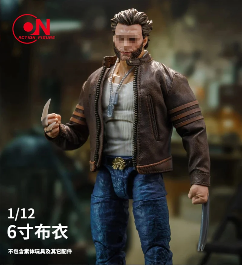 1/12 مقياس الذكور الجندي سترة جلدية الملابس نموذج يناسب 6 ''رومانكي النمل Notaman الذكور الجندي عمل الشكل الجسم #5