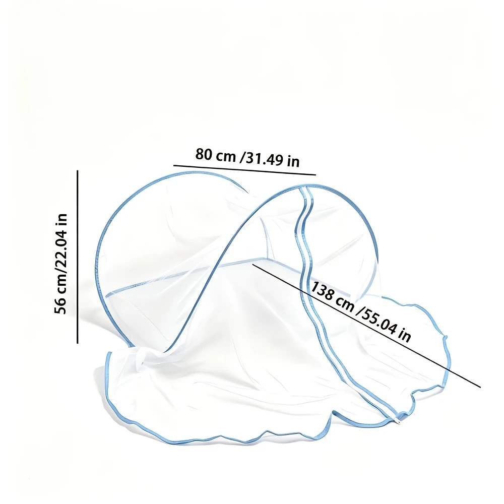 Novelty Pop-Up Bed Mosquito Net Tent Foldable Single Person Bed Canopy with Zipper Portable Insect Protection for Home Travel view 3