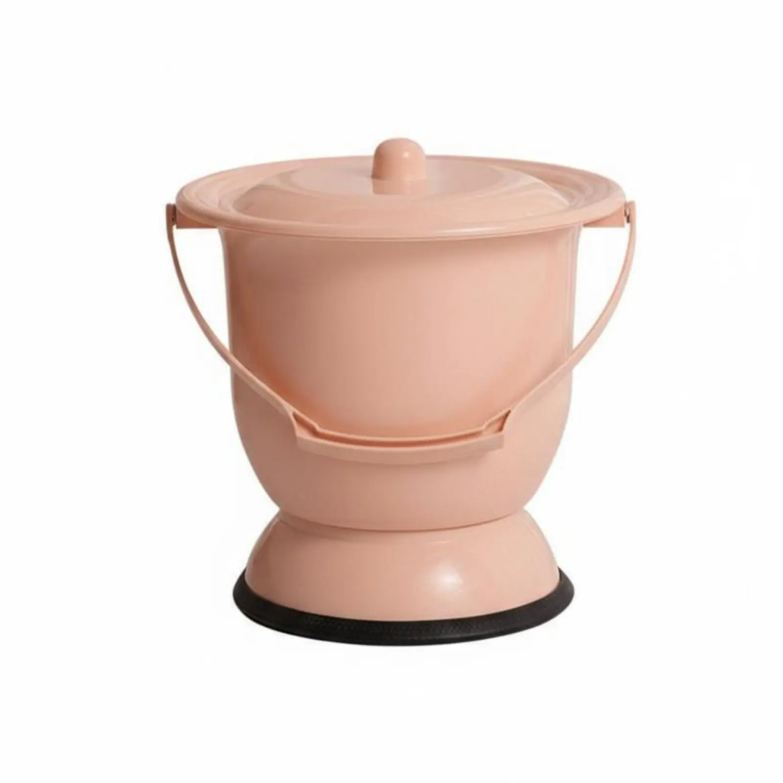 

Lidded Potty Chair with Inner Container Odor-Locking Lid Bedside Commode Easy to Cleaning Implementcomplimentary Assembly