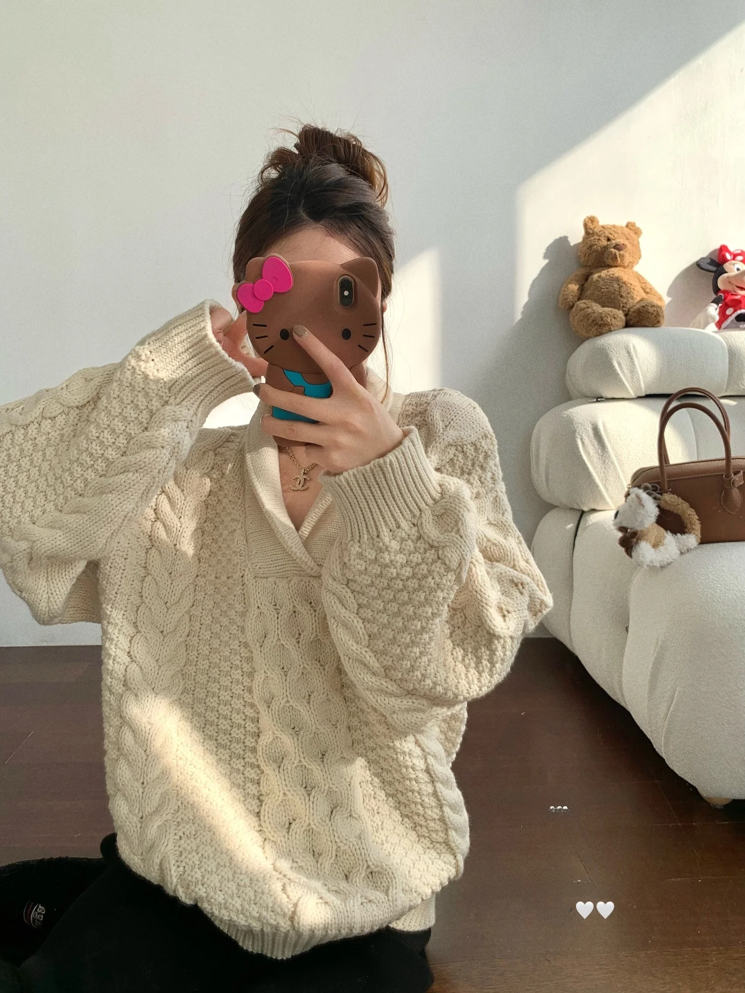 

Вязаный шерстяной свитер Linzi Thiened с узором косы, повседневный, свободного кроя, женский, с длинными рукавами, трикотаж, для электронной коммерции