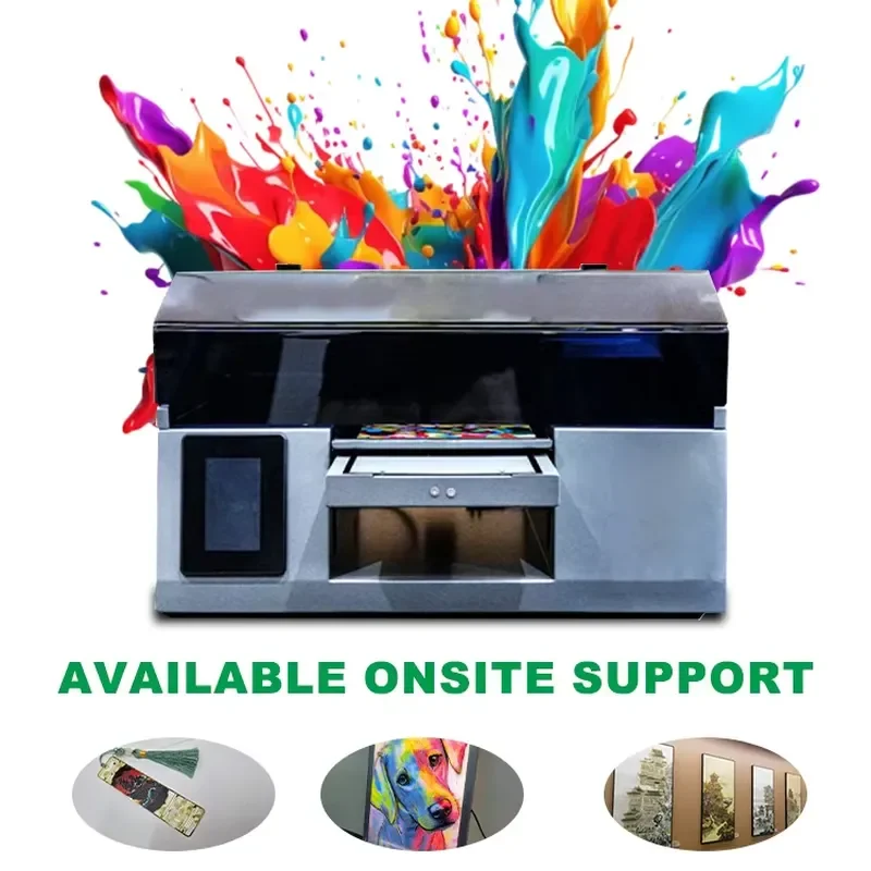 A4/A3/A1 6090 UV Digital Inkjet Printer Multifunctional Flatbed Impresora Varnish Glass Phone Cases Cylinder Bottles ID Card