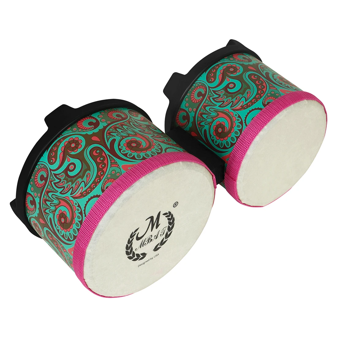 Bongo Drum 5 + 6 Inch Verbonden Handdrum Afstembare Afrikaanse Drum Professioneel Percussie-Instrument Voor Geschenken Volwassenen Beginners