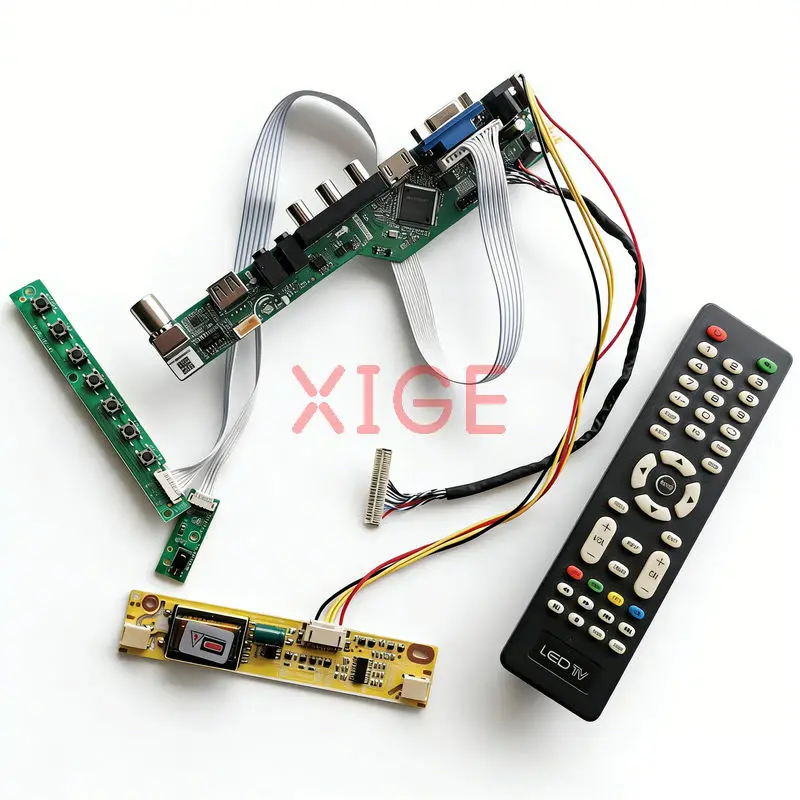

Monitor Drive Controller Board Fit MT190AW02 TM190MCS01 M190A1 M190PW01 1440x900 30 Pin LVDS USB+AV+VGA+HDMI 1440*900 2-CCFL Kit