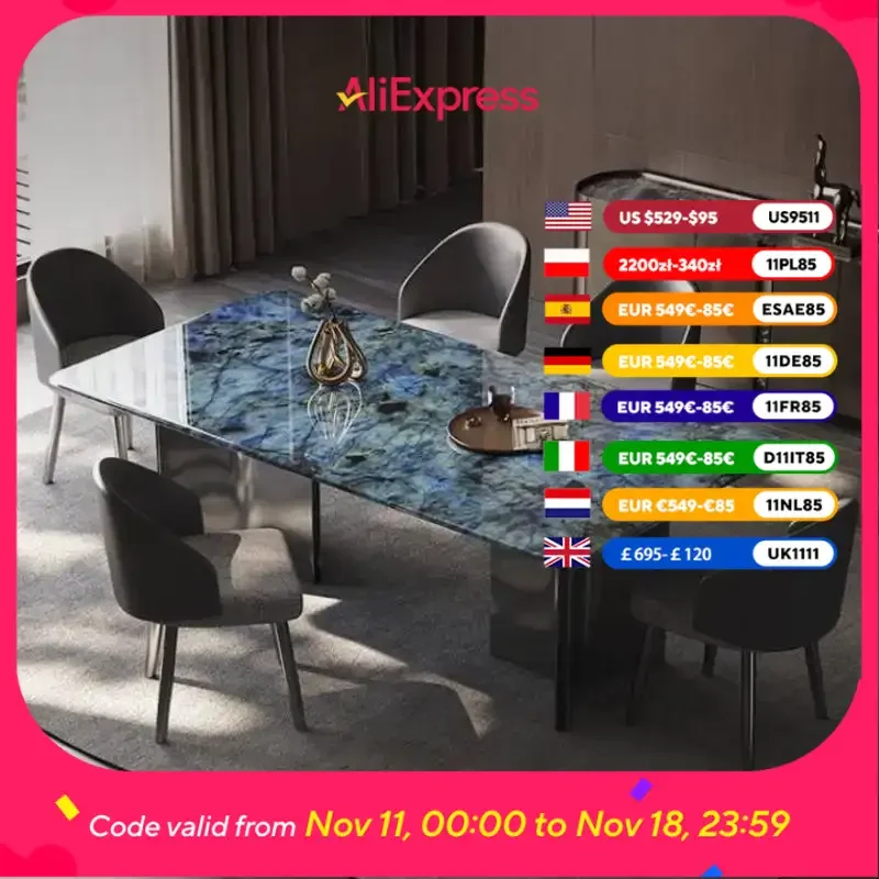

Italian Design Dining Tables Party Work Reading Restaurant Kitchen Dining Tables Marble Luxury Mesa De Jantar Furniture Home