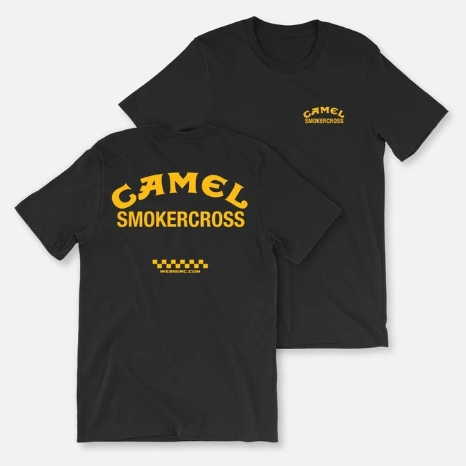 

CAMEL SMOKERCROSS TEE Hot-selling Summer New T-Shirt Men Women Short Sleeve Cotton Tees Moto Tops TShirt Men's Clothing