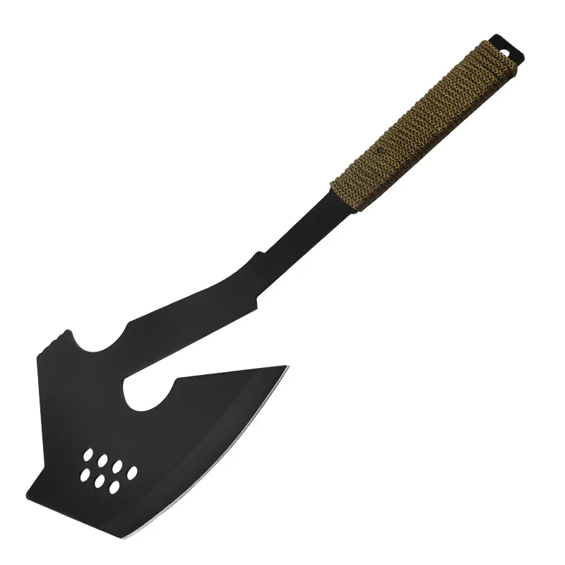 Tactical Multi Purpose Hand Axe With Blade Outdoor Tool For Car Camping Mountain Logging Firewood Splitting Field Survival