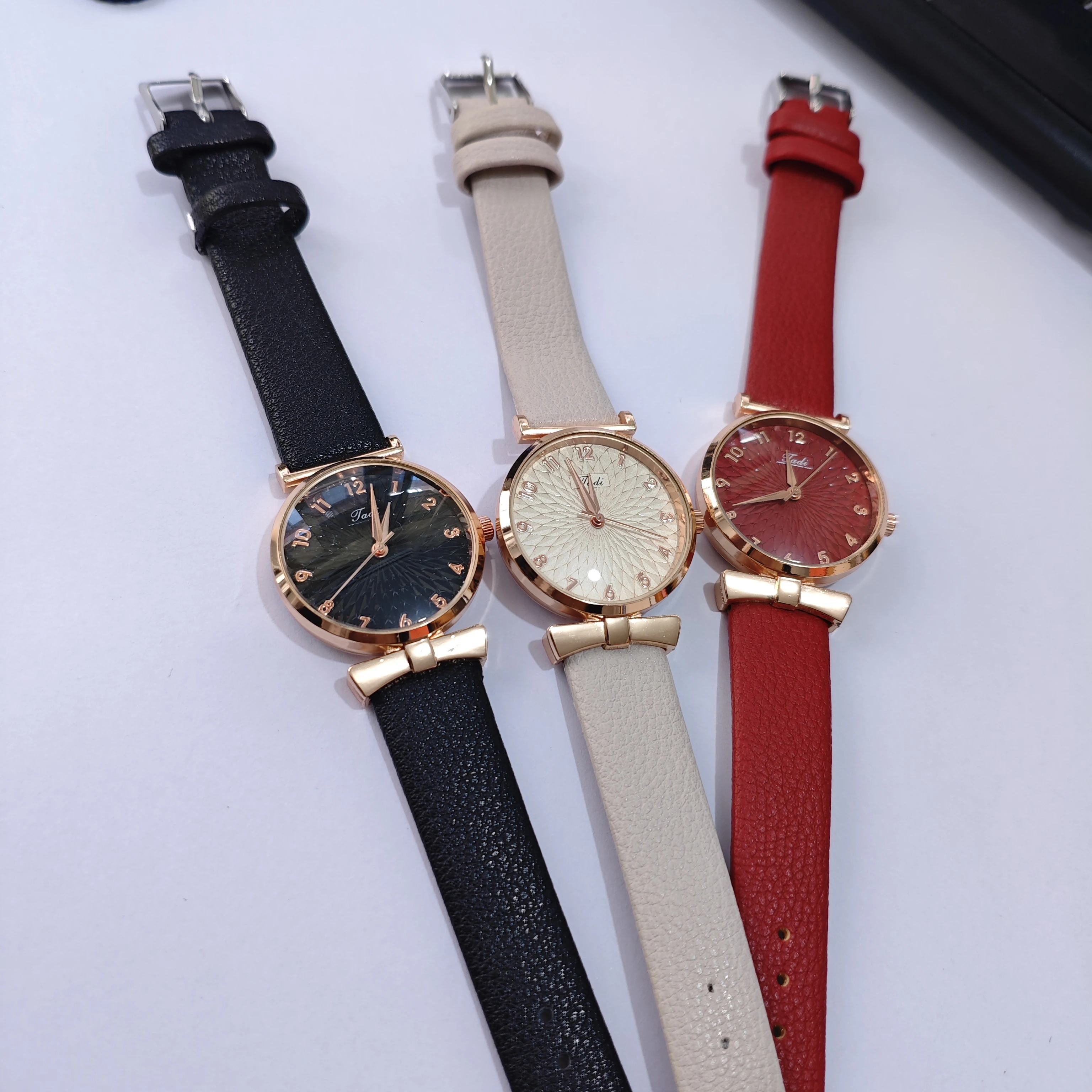 3-piece watch set fashionable versatile popular luxury business style minimalist quartz watches multiple choices