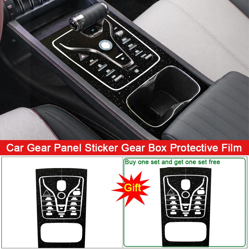 

Car Interior Sticker Fit For BYD ATTO 3 YUAN PLUS 2022 2023 Car Gear Panel Sticker Gear Box Protective Film Auto Accessories