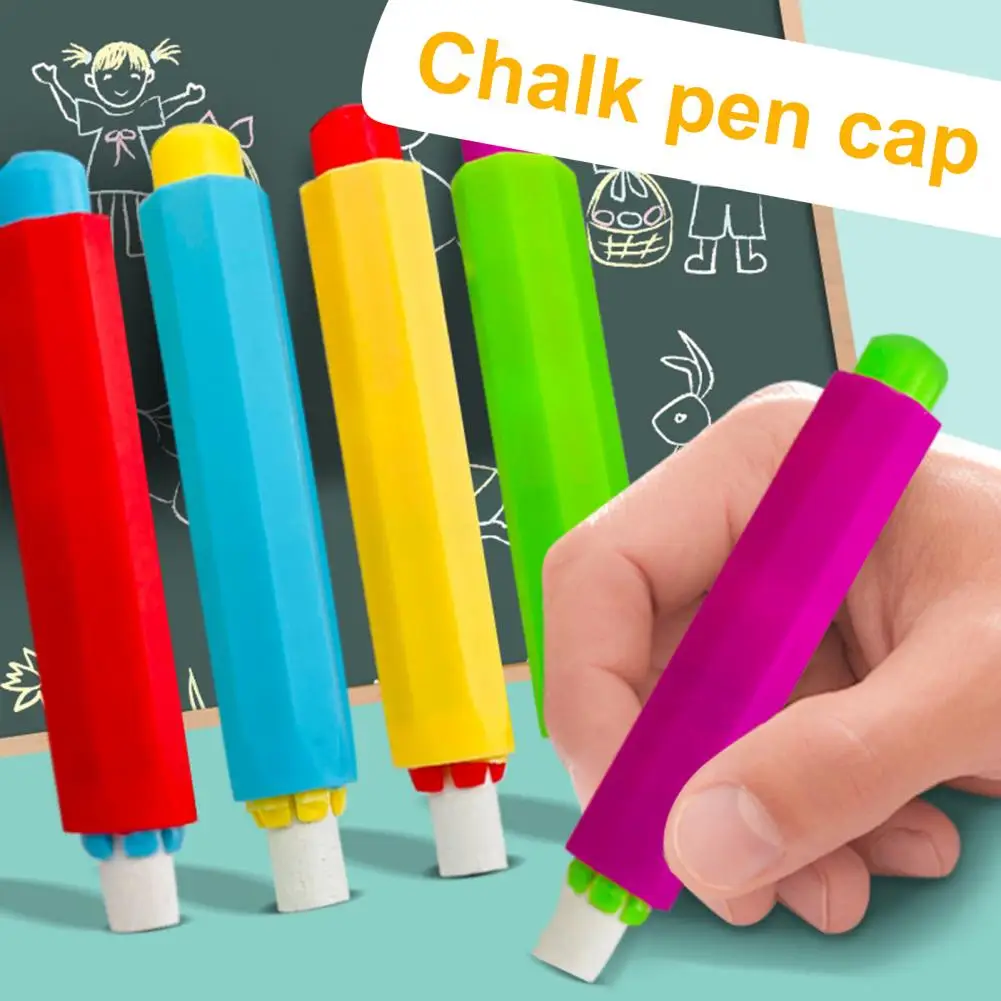 

10Pcs Creative Chalk Holders Adjustable Prevent Breakage Blackboard Chalk Holders Writing Plastic School Teacher Chalk Pen Clips