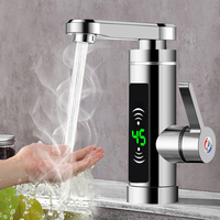 3000W Electric Tap 360° Rotatable Instant Water Heater Faucet Hot Water Tap with LED Temperature Display for Kitchen Bathroom