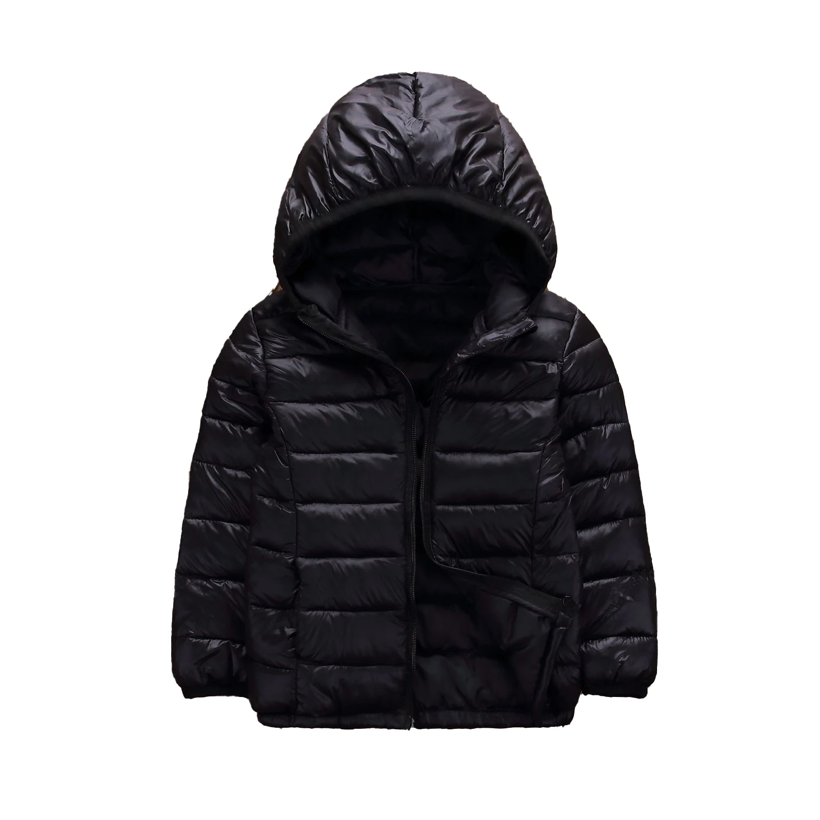 Kinder Teenager Wintermantel Puffer Jacke Jungen Mädchen Langarm Hoodie ultraleichte Daunen mantel packbare Wind jacke Oberbekleidung