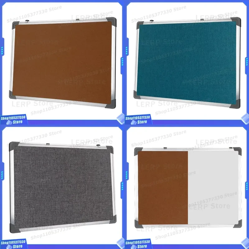 Vertical Wooden Frame Cork Pin Board Fabric Note Display for Stationery and Information Direct Manufacturer Supply High