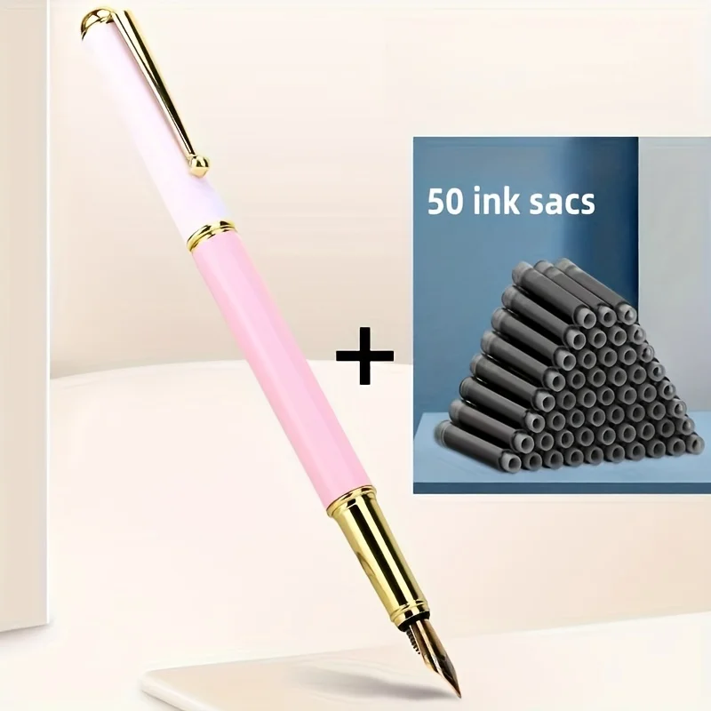 Beautiful Giorgio Morandi fountain pen with 50 ink pouches sharp 0.5 mm calligraphy adult office high-end gift set