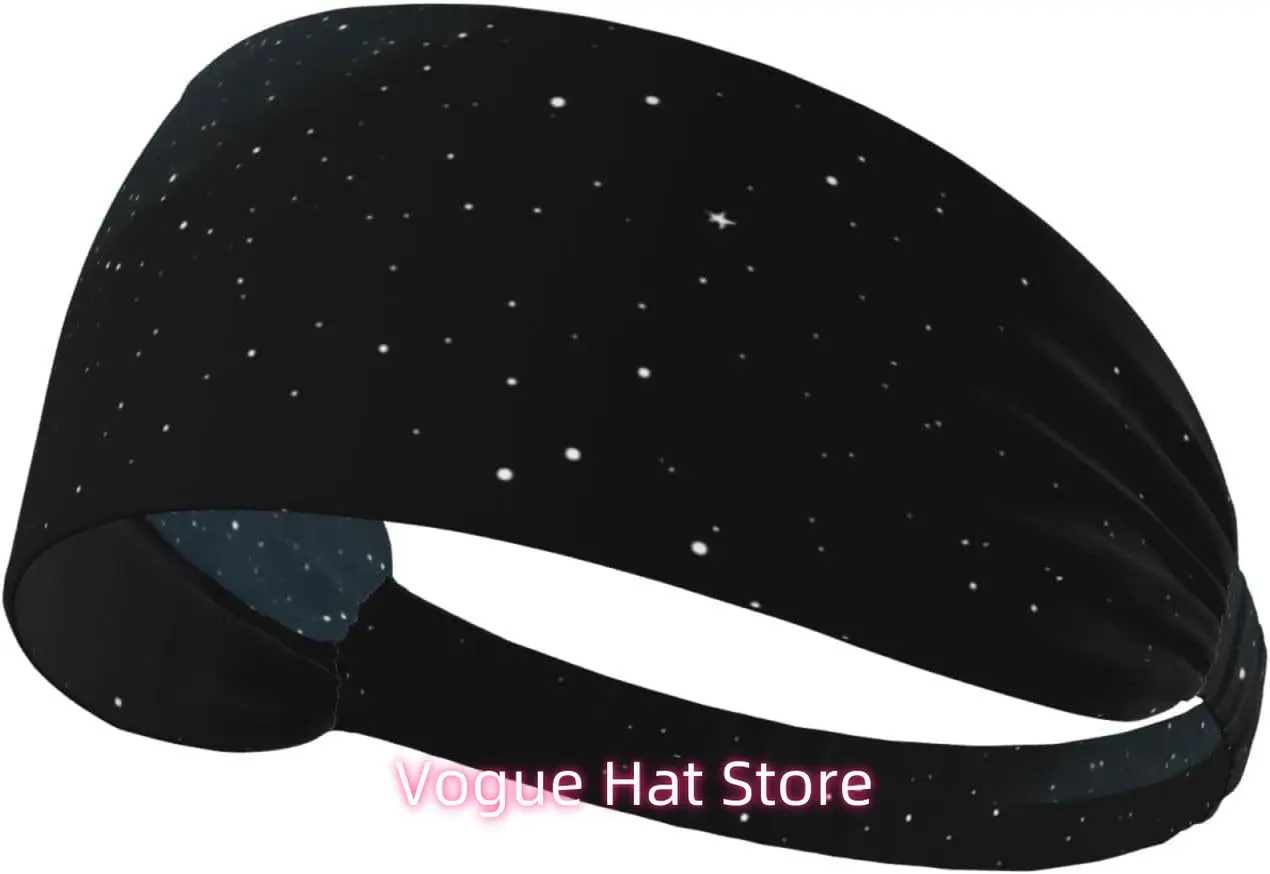 

Elastic Exercise Headband - Soft and Breathable Headband for Running, Cycling, Yoga, and More Little Stars Printing