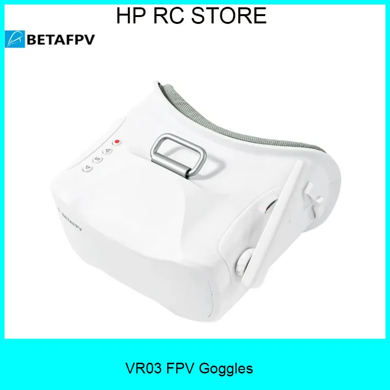 

BETAFPV VR03 FPV Goggles - 5.8G 48CH, 3dBi Antenna, DVR Recording 800x480 for Analog VTX Drones