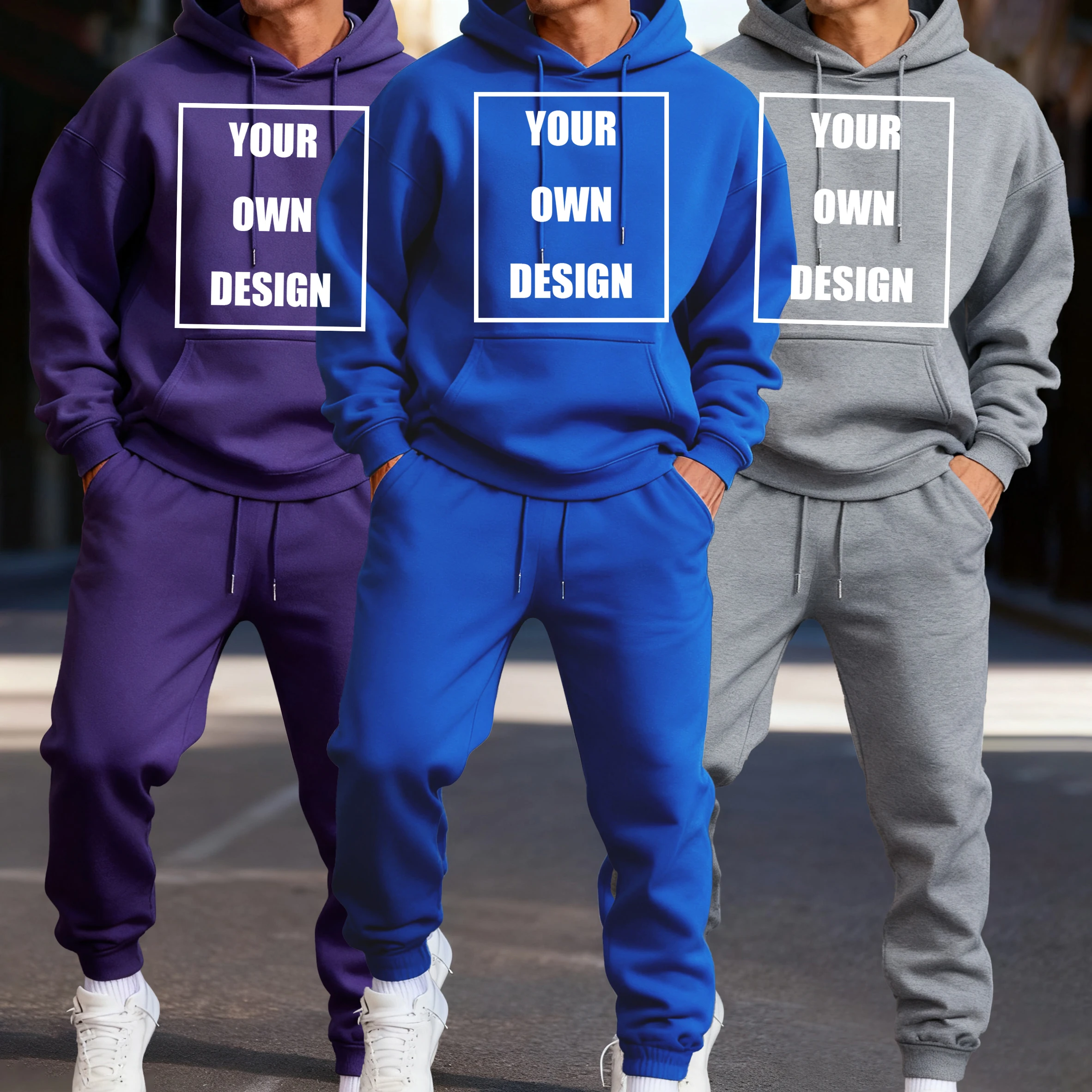 Moletom Retro Personalizado com Logo/Imagem da Sua Marca, Moda, Roupas de Fleece Unissex, Pulôveres Soltos e Confortáveis