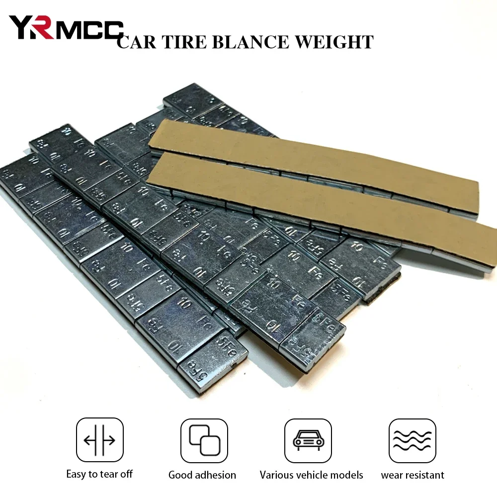 Car Tire Wheel Balancer Adhesive Iron Auto Tire Bar Tires Moto Tool Weight Bar Tyre for Automobile Tire Motorcycle Balancer Kit