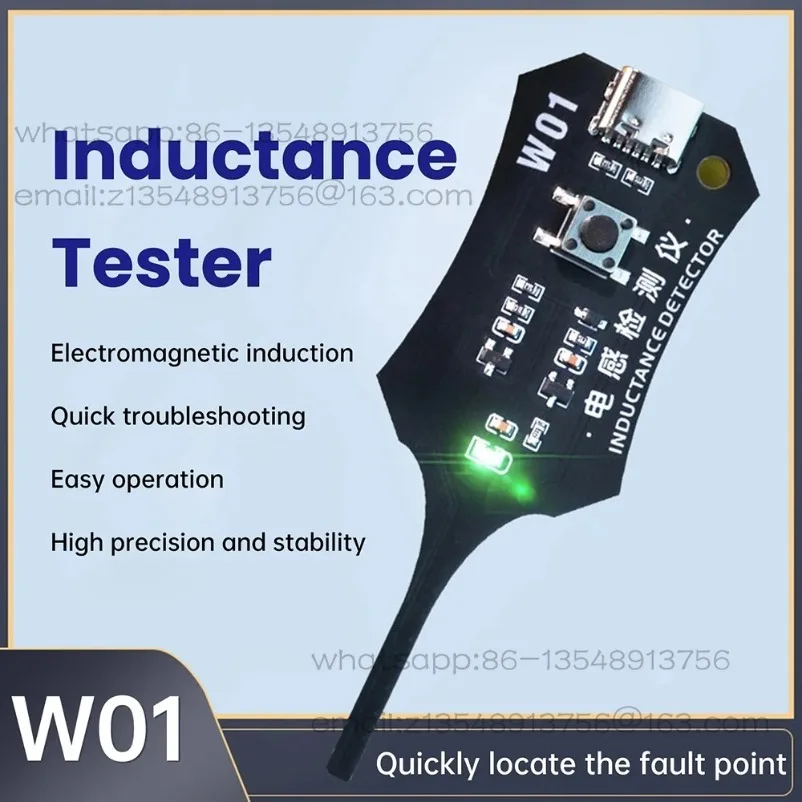 W01 Inductor Detector Tool Motherboard Coil Tester for phone motherboard Repair Electromagnetic Induction Quick Fault Check